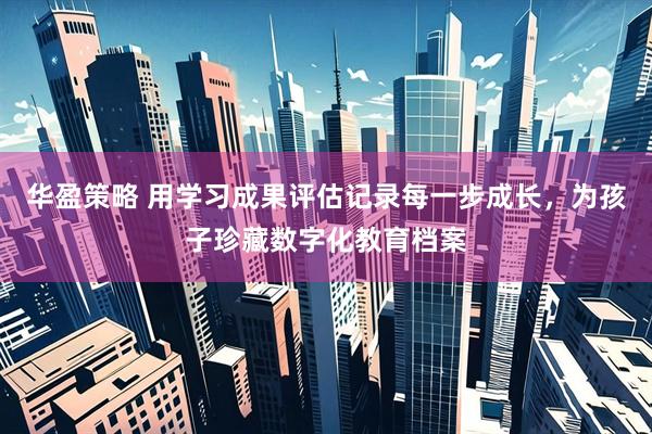 华盈策略 用学习成果评估记录每一步成长，为孩子珍藏数字化教育档案
